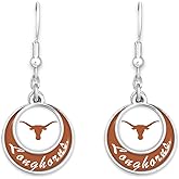 Texas Longhorns Stacked Disk Earrings Jewelry Gift Licensed UT