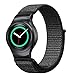 Fintie for Gear S2 Band, Nylon Sport Loop Replacement Strap Bands with Adjustable Closure for Samsung Gear S2 SM-R720 / SM-R730 Smart Watch - Black