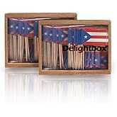 DelightBox 2 Boxes Mini Toothpick Flags (Puerto Rico)