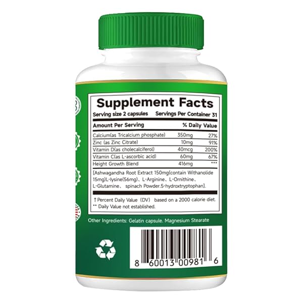 PRETANT-GROWTH CAPSULES TO GROW TALLER – HEIGHT INCREASE...