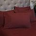Queen Sheets Burgundy - 6 Piece 1500 Supreme Collection Fine Brushed Microfiber Deep Pocket Queen Sheet Set Bedding - 2 Extra Pillow Cases, Great Value, Queen, Burgundy