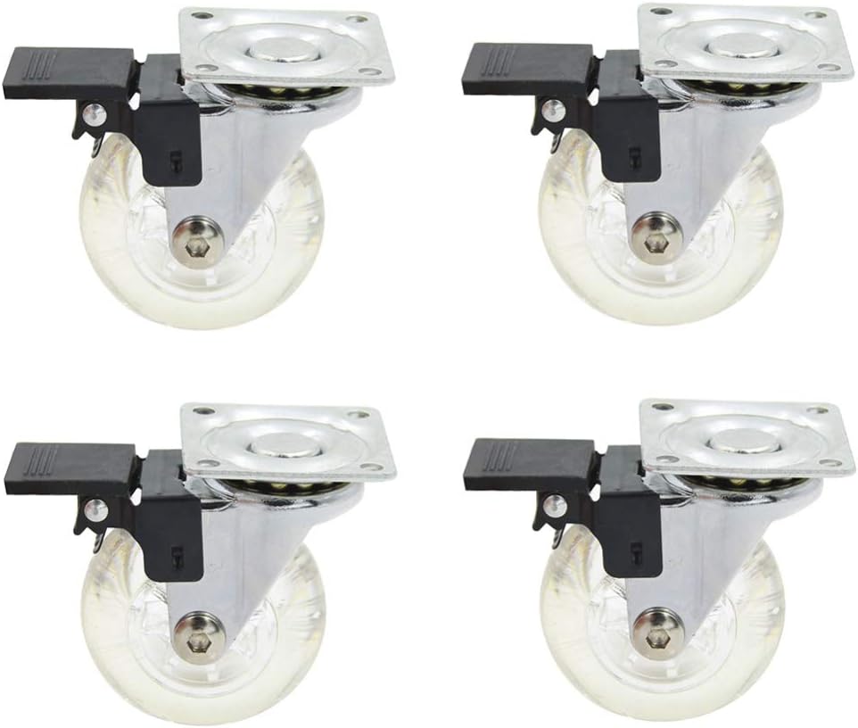 Ynhkkt 4 Piezas Ruedas Giratorias para Muebles, 50mm Rueda Pivotantes