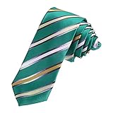 DAE7A04-06 Mens Microfiber Gift Giving Stripes Working Slim Necktie By Dan Smith