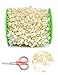 DOMESTAR 200 Feet Ivory Pearl Garland, Roll of Beads Pearl Chain Pearl Strands String of Pearls Wire Pearl Bridal Bouquet Decoration for Crafts Wedding Party Supplies DIY Accessories