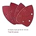 AUSTOR 80 Pieces Mouse Detail Sander Sandpaper Sanding Paper Hook and Loop Assorted 60/80/ 120/240 Grits