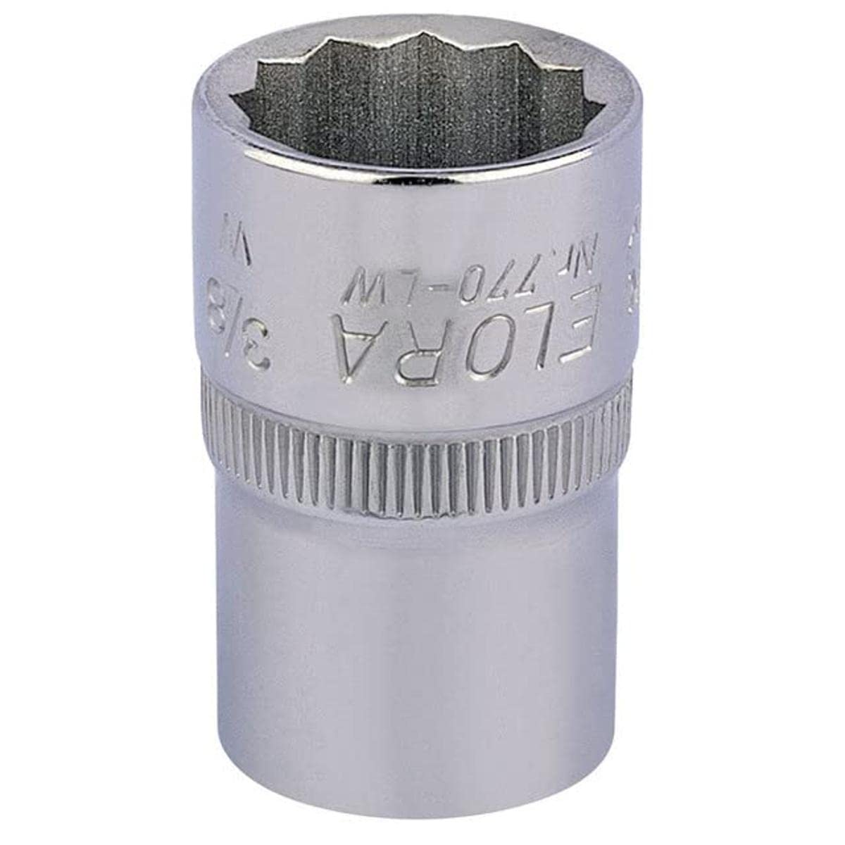 Draper 24830 Elora Bi-Hexagon Socket, 1/2" Square Drive, 3/8" BSW, Blue — image 1
