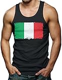 Distressed Italian Flag Men's Tank Top T-shirt