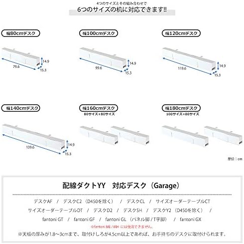 Amazon プラス Garage 配線整理 配線ダクト 80cmタイプ Yy Cdct08 白 配線アクセサリー 文房具 オフィス用品
