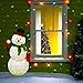 Product Works 70044 32-Inch Pre-Lit Candy Cane Lane Snowman Christmas Yard Decoration