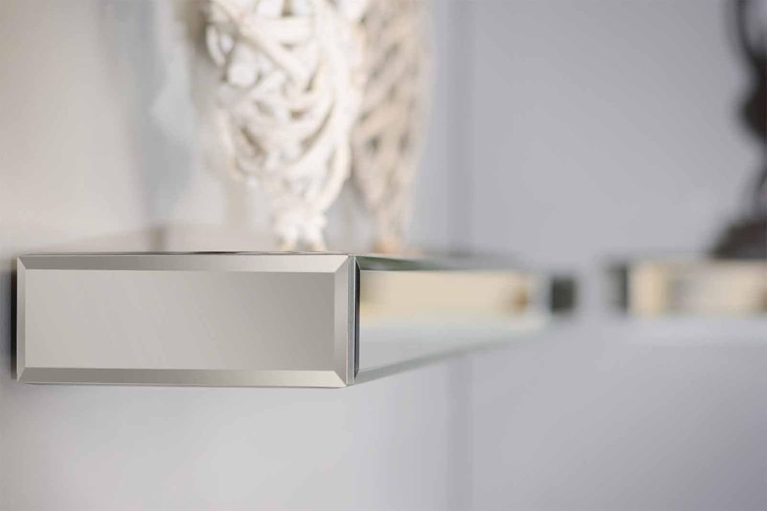 Decoración del hogar 90 cm x 15 cm x 6 cm Muebles de espejo estante de