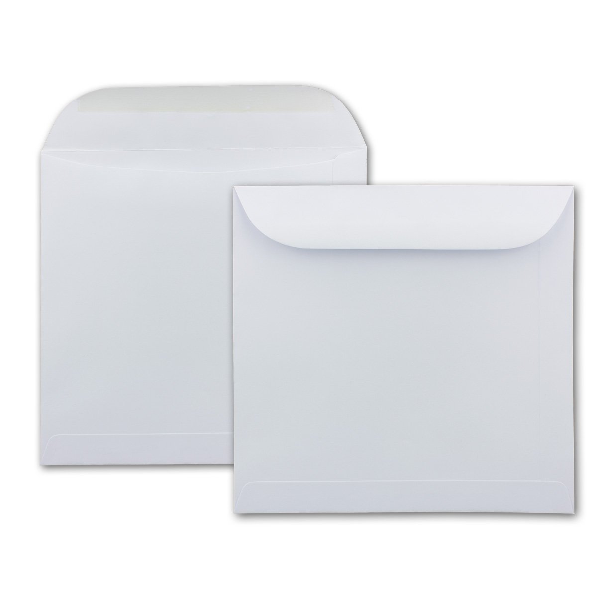 Envelopes square, 220 x 220 mm, high white wet adhesion 50 Pieces brilliant white