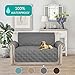 Turquoize 100% Waterproof Couch Covers for Pets Sofa Cover for Dogs Waterproof Loveseat Sofa Covers for 2 Cushion Couch Non-Slip Sofa Protector Furniture Cover with Elastic Straps, Loveseat 54