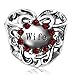 JMQJewelry Heart Wife Charm Spacer Birthday Birthstone January Christmas Charms Bead For Bracelets