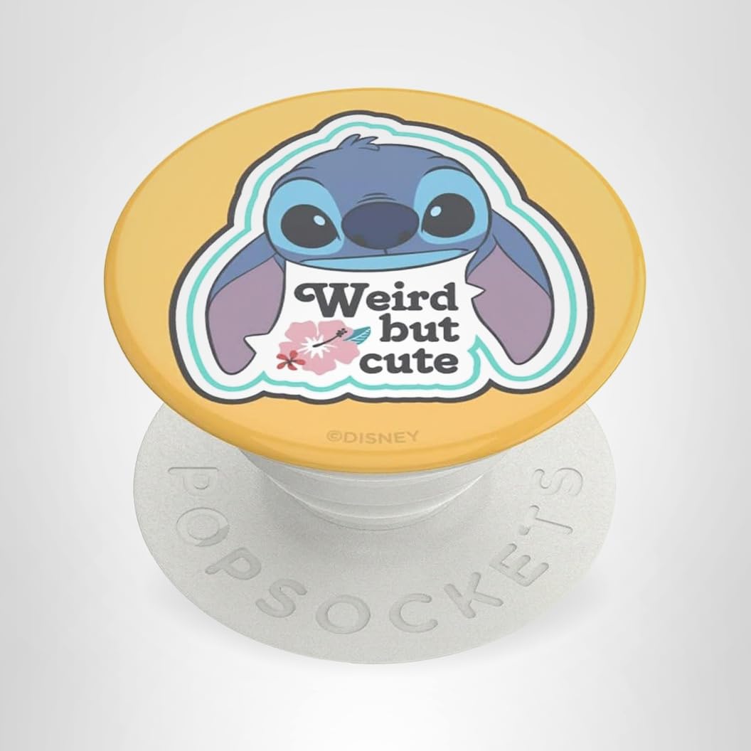 PopSockets PopGrip - Expanding Stand and Grip with a Swappable Top for Smartphones and Tablets - Weird But Cute