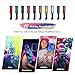 BALHVIT Hair Color Chalk Comb Set, [10 Bright Colors] Washable Hair Chalk for Girls Gifts, Popular Chalks on Birthday Cosplay Halloween Party, Non-Toxic Temporary Hair Chalk Pens Safe for Kids, Teen