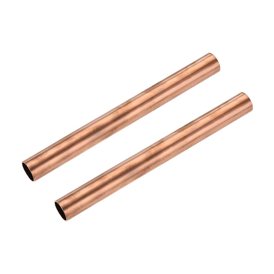 uxcell Copper Round Tube, 20mm OD 1mm Wall Thickness 200mm Length Straight Pipe Tubing 2 Pcs