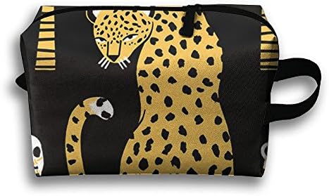 Leopard Animal Make-up Travel Bag For Youth Cosmetic Bag Travel Cosmetic Bags Large Capacity
