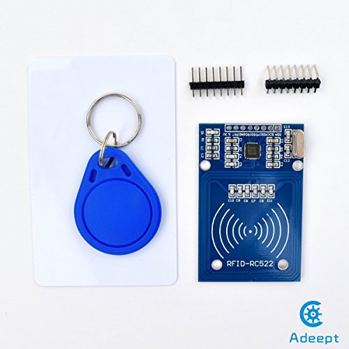 Adeept RFID Starter Kit for Raspberry Pi 3, 2 Model B/B+, Stepper Motor, ADXL345, 40-pin GPIO Extension Board, Breadboard, with C and Python Code, Learning Kit with Guidebook(PDF)