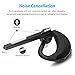 NEXGADGET Bluetooth Headset, V4.2 Wireless Bluetooth Earpiece Hands Free with Dual Microphones & Mute Switch, Wind Noise Cancelling Headphones for Business/Driver/Trucker (Black)