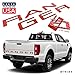 BDTrims Tailgate Raised Letters Compatible with 2019 2020 Ranger Models (Red)