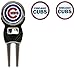 Team Golf MLB Chicago Cubs Divot Tool Pack With 3 Golf Ball Markers Divot Tool with 3 Golf Ball Markers Pack, Markers are Removable Magnetic Double-Sided Enamel