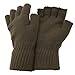 FLOSO® Mens Winter Fingerless Gloves (One Size) (Black)