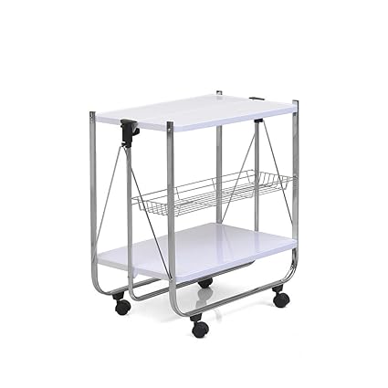 @home By Nilkamal Keev Foldable Serving Cart (White)