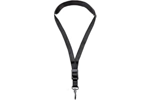 TENINYU Professional Saxophone Neck Strap Soft Sax Leather Padded for Sax Player Music Instrument,Black