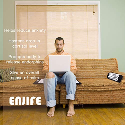 ENJIFE Acupressure Mat Pillow Set Lotus Massage Cushion Set Full Body