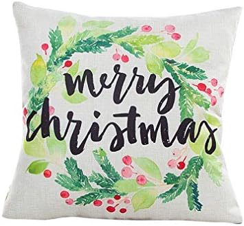Sumen 2017 Merry Christmas Kids Girls Room Decorative Pillowcases Best Gift (G)