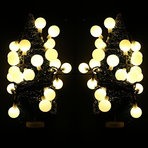 20ft Solar Outdoor String Lights, CoolTime 20ft 30 LED Globe Waterproof Fairy String Lights, Solar Powered Outdoor String Lights for Christmas Halloween Garden Yard Wedding Party. (Warm white)