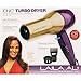 Laila Ali LADR5601 Turbo Ionic Dryer, Purple and Gold