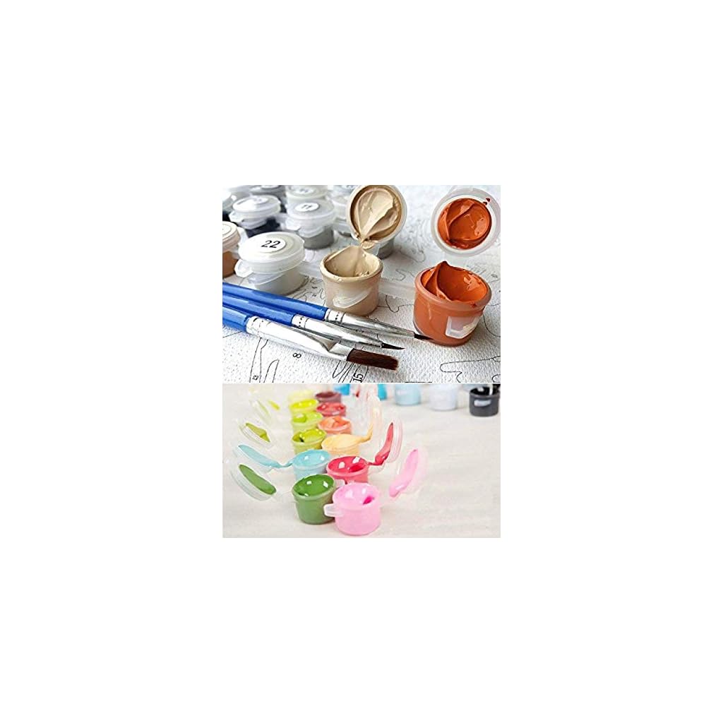 Wallflexi Malen nach Zahlen Kits Graue Gitarre Rahmenlose