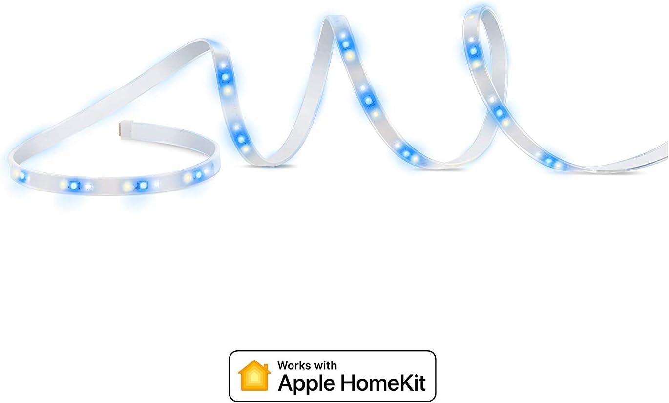 Eve Light Strip (UK-Version), Smart LED Light Strip, Full-Spectrum White and Color, 1800 lumens, no Bridge Necessary