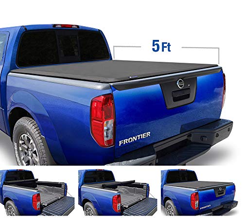 Tyger Auto T1 Roll Up Truck Tonneau Cover TG-BC1N9034 Works with 2005-2019 Nissan Frontier 2009-2014 Suzuki Equator | Fleetside 5' Bed | for Models with or Without The Utili-Track System
