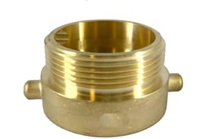 FAST FIRE PARTS Dixon Valve HA2520T Equiv. Adapter, Brass, 2.5" Female NH/NST, 2" Male NPT, Pin, Rigid