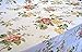 Fairfax Collection Savoy Garden Vinyl Tablecloth, 60-Inch Round