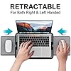 AboveTEK-Portable-Laptop-Lap-Desk-wRetractable-LeftRight-Mouse-Pad-Tray-Non-Slip-Heat-Shield-Tablet-Notebook-Computer-Stand-Table-wSturdy-Stable-Cooler-Work-Surface-for-Bed-Sofa-Couch-or-Travel AboveTEK Portable Laptop Lap Desk w/Retractable Left/Right Mouse Pad Tray, Non-Slip Heat Shield Tablet Notebook Computer…