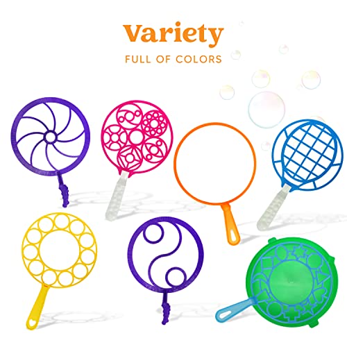 JOYIN Big Bubble Wands Set, 18 Pcs Giant Bubble Maker With Tray, 12