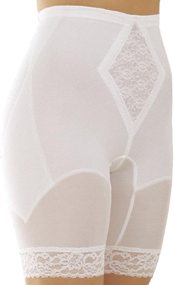 Rago Shapewear Long Leg Pantie Girdle Style 6795White at Amazon Women