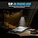 MoKo Flexible Neck LED Clip-On Reading Light Lamp, for Amazon Kindle 1/2 / 3/4 / 5, Kindle 7th Gen / 8th Gen, Kindle Touch, Kindle DX/DXG, 6