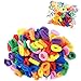 Pixnor 50pcs Girl's Hair Bobbles Bands Mini Baby Ponytail Elastic Stretchy Hairbands (Random Color)