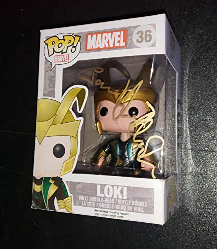 1 HIDDLESTON+Autographed+Signed+Figure+MARVEL