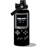 Gamer Gifts-32oz Gamer Water Bottle - Gaming Insulated Cup with Stainless Steel - Gift for Game Men, Son, Dad, Husband, Friends - Gaming Tumbler Present for Birthday Christmas