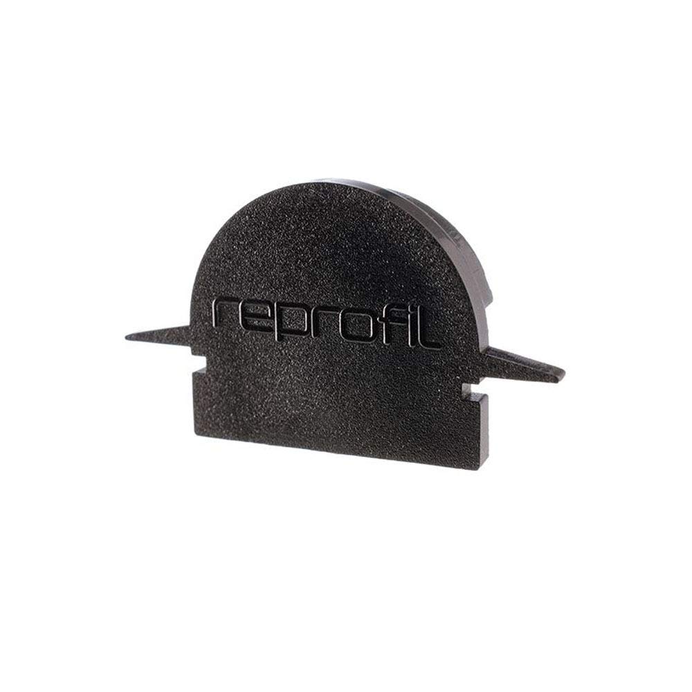 Reprofile end Cap R-ET-01-12, Black, 27 mm, 2 Pieces