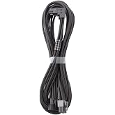 CableMod RT-Series Pro ModMesh Sleeved 12VHPWR 90&deg; StealthSense PCI-e Cable for ASUS/Seasonic/Phanteks - Variant A (Black, 16-pin to Dual 8-pin, 60cm)
