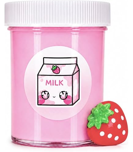 Amazon.com: Hoshimi Slimes Pink Drink Thick Glossy Slime Ages 8+