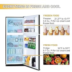 Frestec 12.1 CU' Refrigerator with