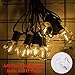 Outdoor LED String Lights Dimmable - 23Ft G40 Globe Bulbs, Edison Vintage Bulbs Hanging Sockets, Decorative Café Patio for Porch Party Yard Christmas