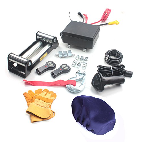 AC-DK 12V 13500 lb Electric Winch Off Road Winch recoevery Winch with Steel Rope - Thumbnail 5
